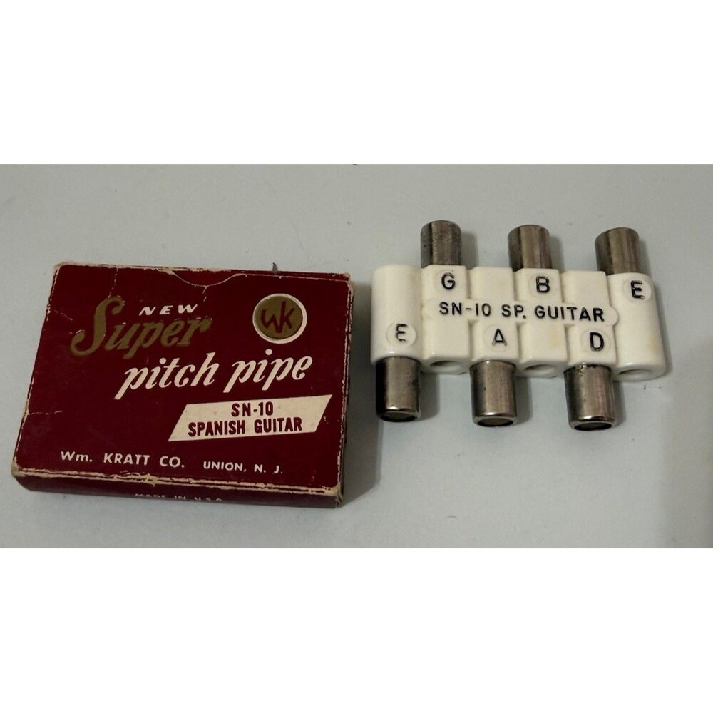 Vintage Wm. Kratt Super Pitch Pipe Guitar Tuner SN-10 Spanish Guitar